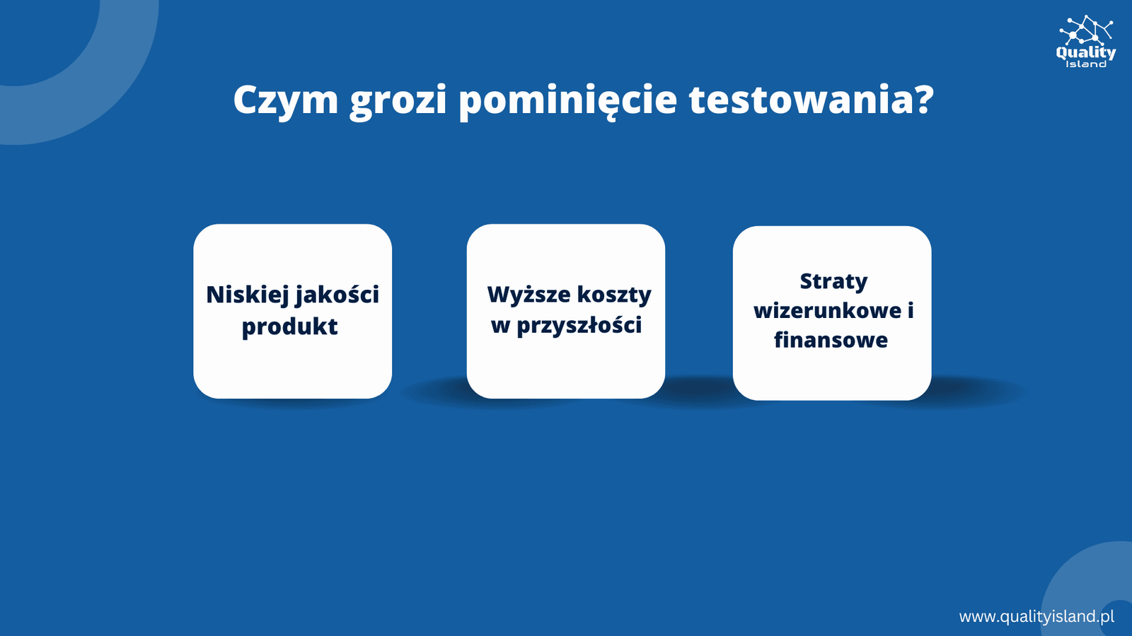 czym grozi pominięcie testowania