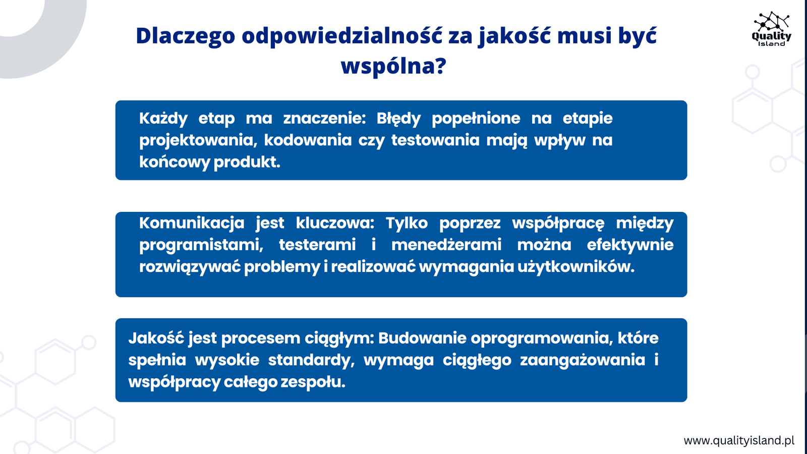 Dlaczego odpowiedzialność za jakość musi być wspólna
