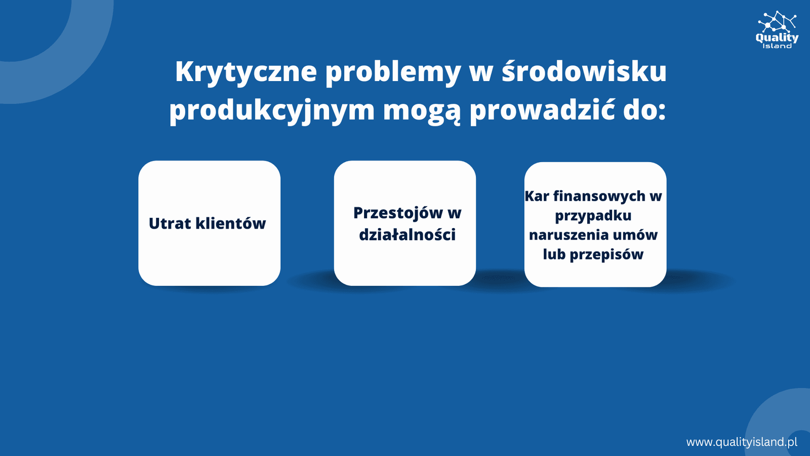 Krytyczne problemy w środowisku produkcyjnym 