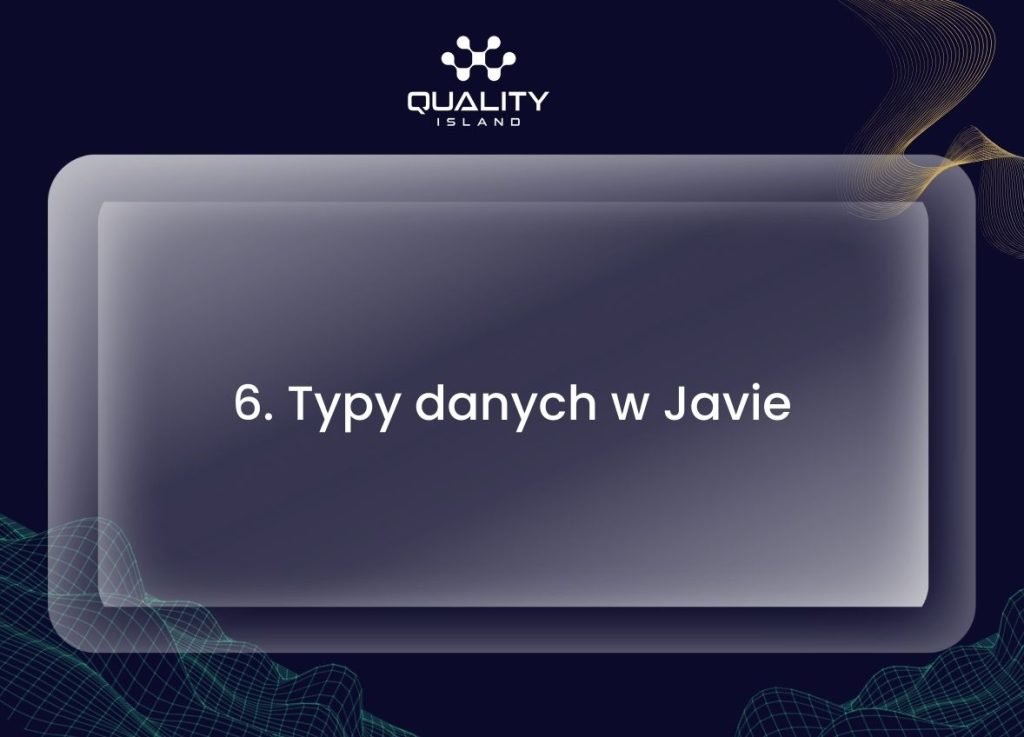 6. Typy danych w Javie