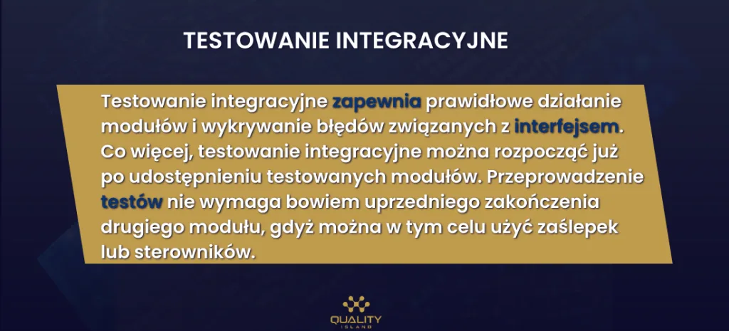 Rodzaje testów integracyjnych: Big Bang, top-down, bottom-up
