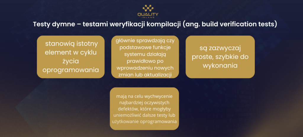 Smoke test, czyli testy dymne: co sprawdzają