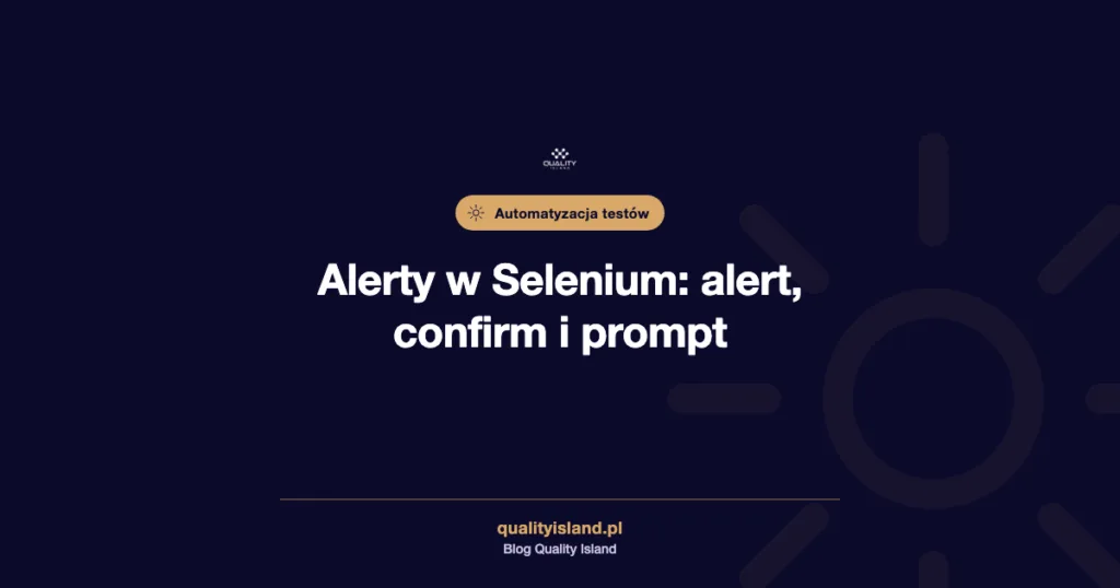 Lekcja 1: Alerty, wprowadzenie